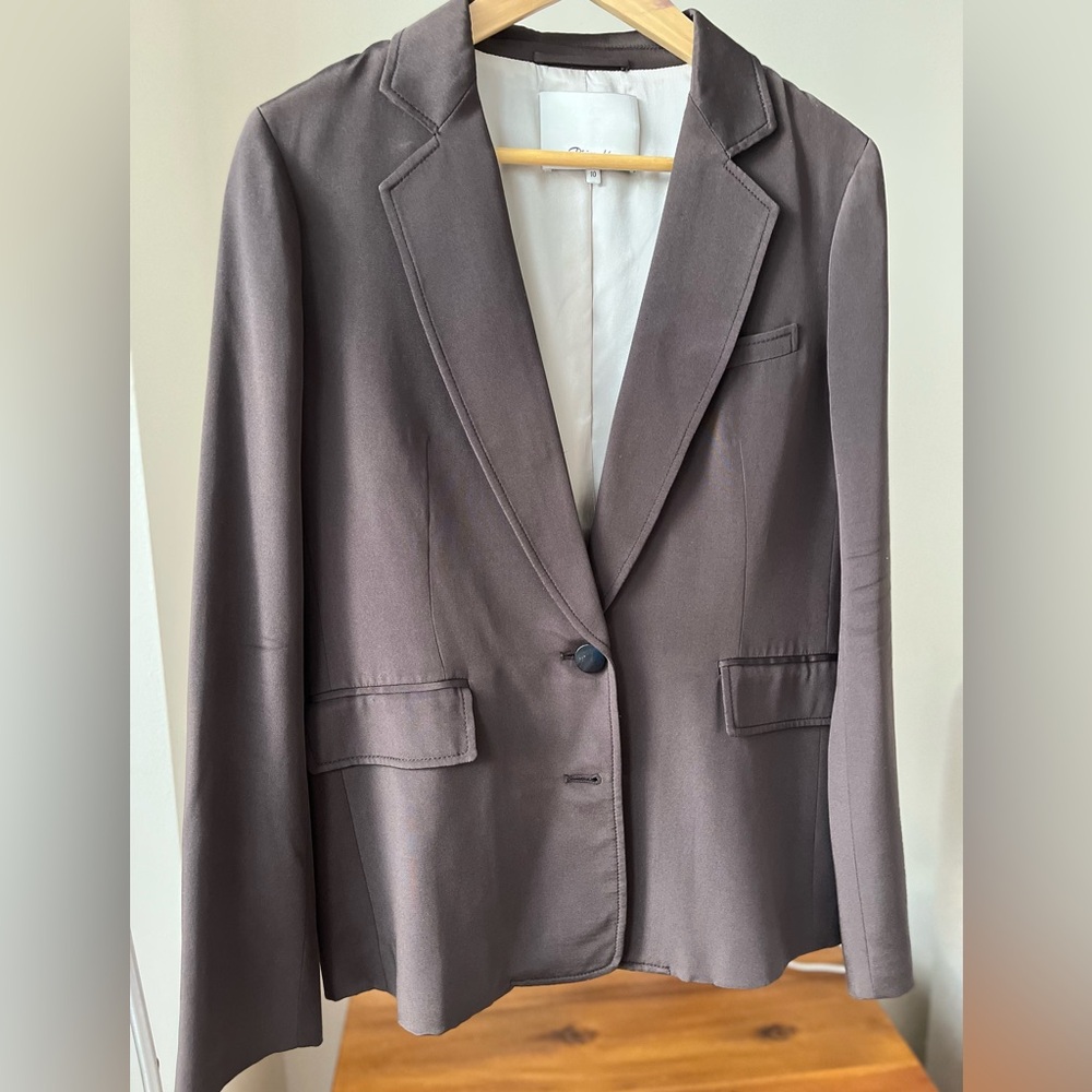 3.1 Phillip Lim // Dark Brown Silk Blazer